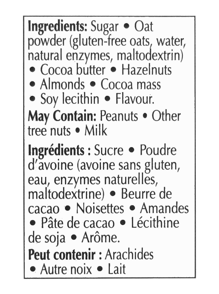 Lindt Vegan Hazelnut Chocolate Bar, 100g/3.5 oz.